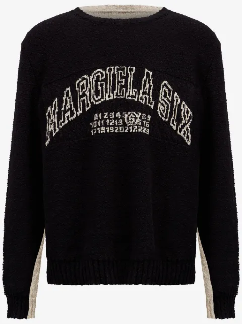 MM6 Maison Margiela numbers-motif jumper 