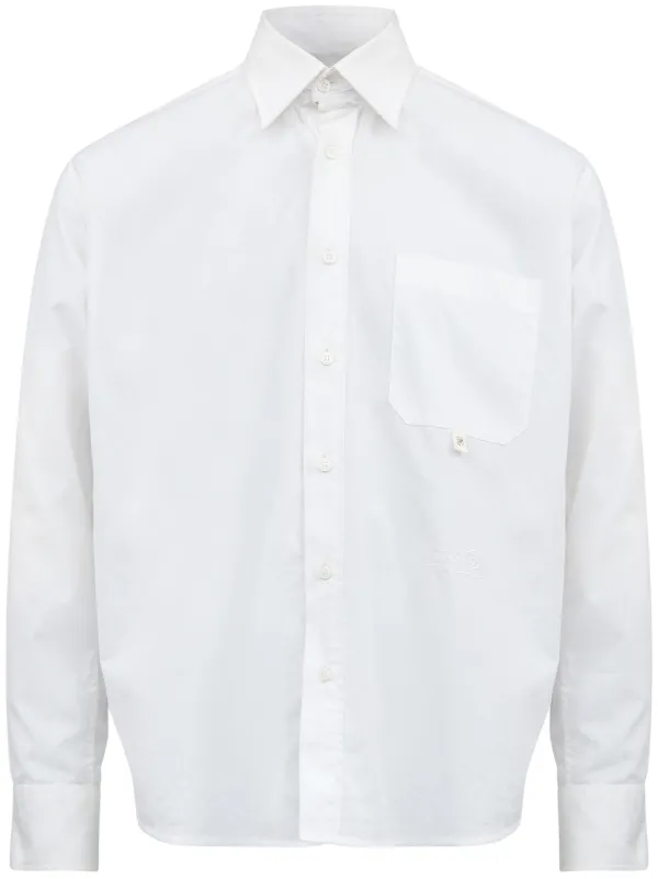 MM6 Maison Margiela Detachable-collar Shirt in White