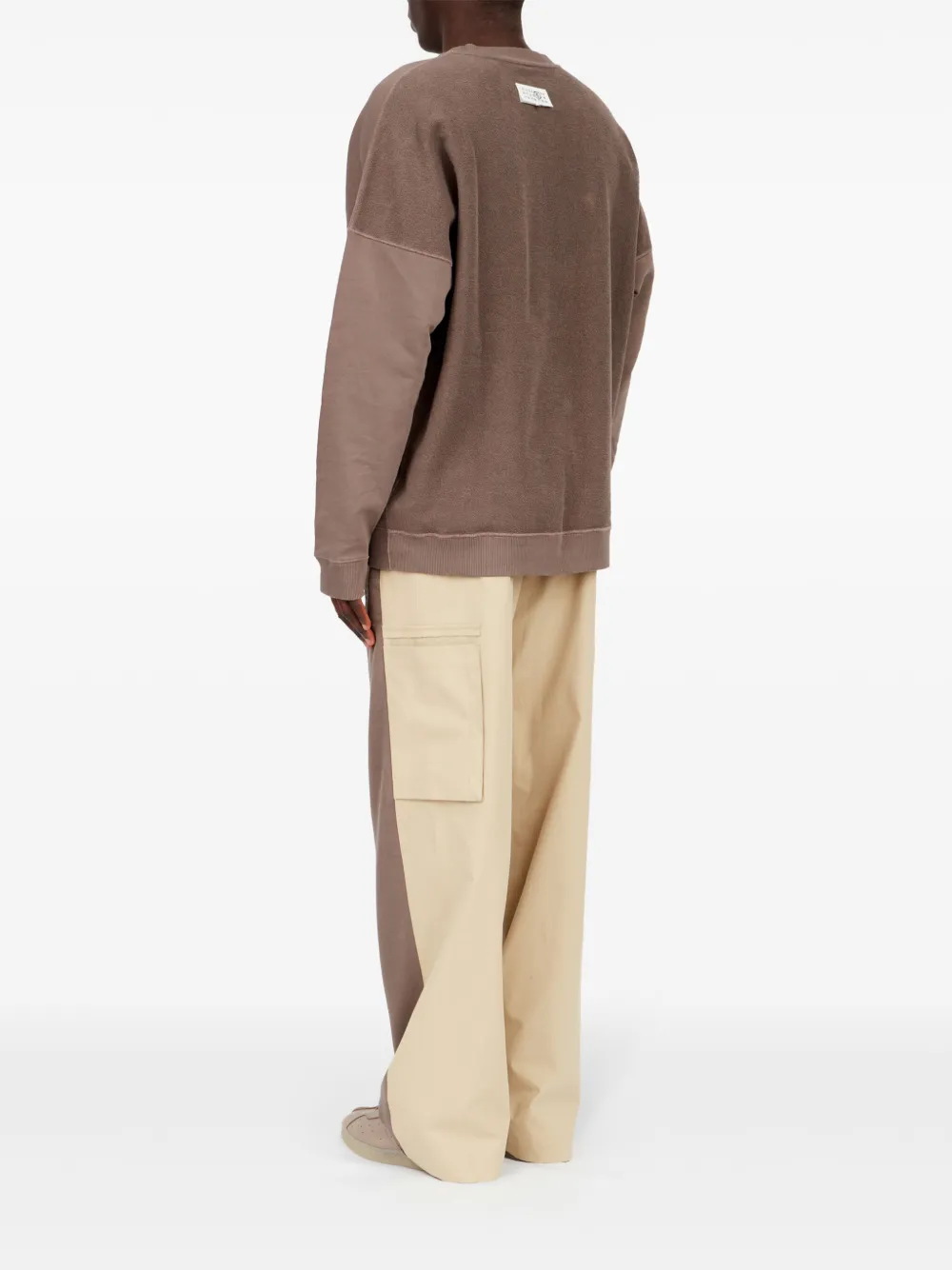 MM6 Maison Margiela Sweater met getallen patroon Bruin
