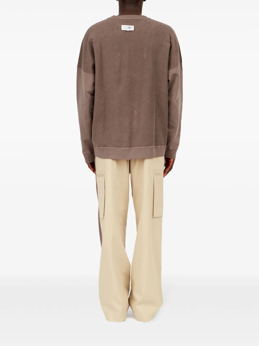 MM6 Maison Margiela Sweater met getallen patroon Bruin