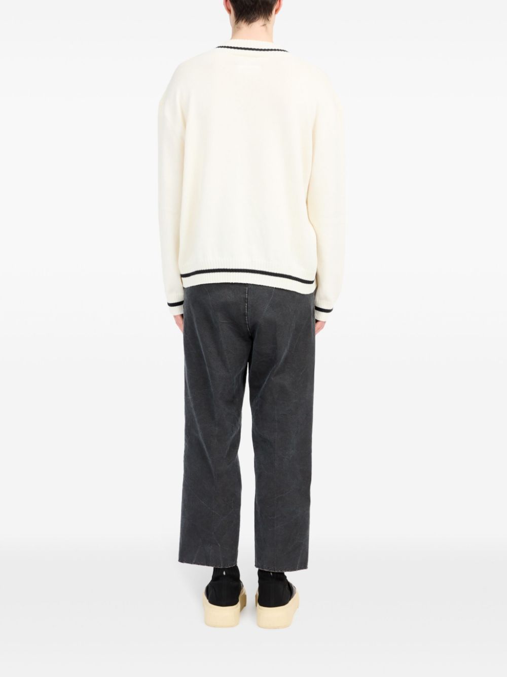 MM6 Maison Margiela numbers-motif jumper Men