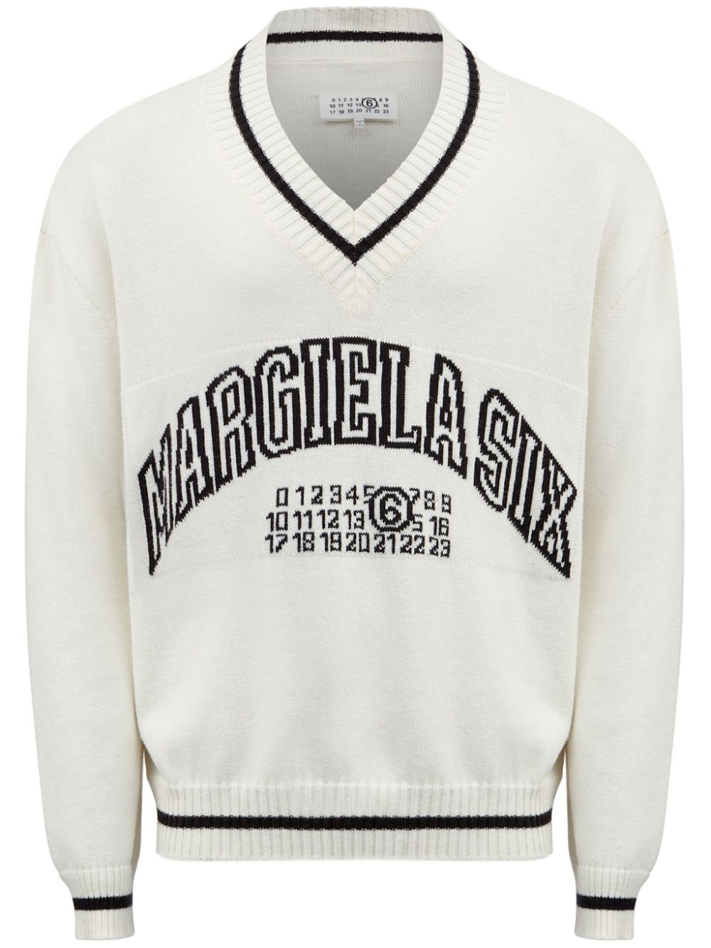 MM6 Maison Margiela numbers-motif jumper Men