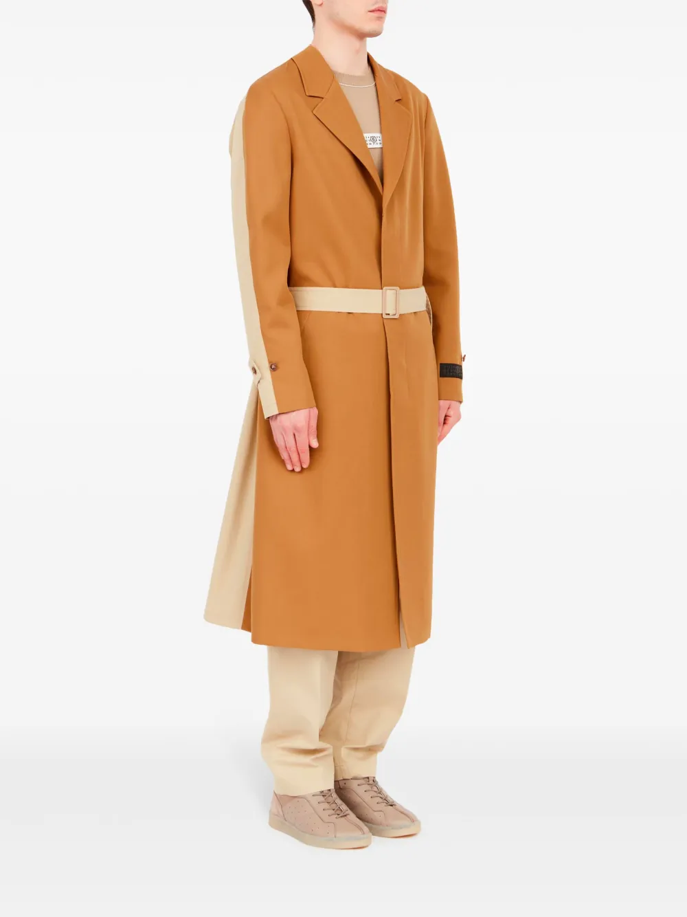 MM6 Maison Margielaのノーカラーコートを使った人気