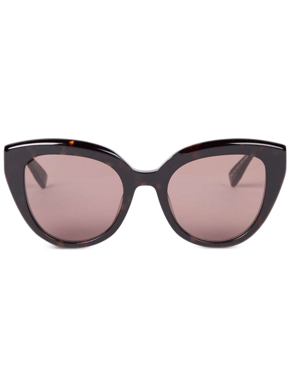 Viktor & Rolf Sciarpa con logo jacquard - Grigio Occhiali da sole cat-eye - Marrone