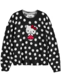 Chinti & Parker Hello Kitty Polka-Dot sweater - Black