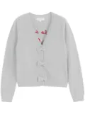 Chinti & Parker x Hello Kitty bow-detail cardigan - Grey