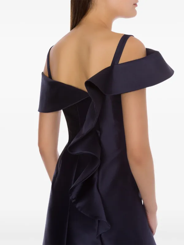 アルベルタ・フェレッティオフショルダードレス Alberta Ferretti オフショルダー フレアドレス | ブルー