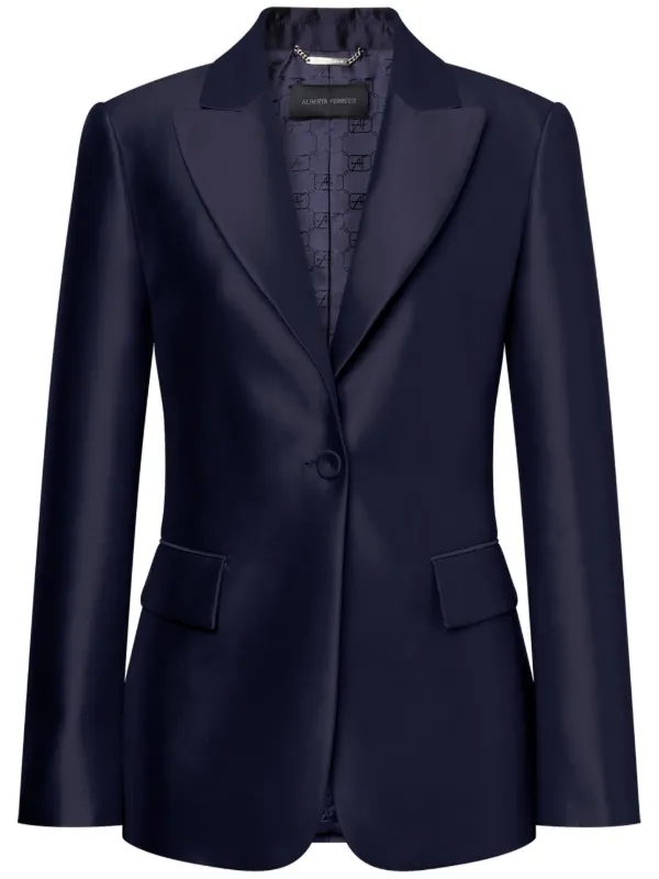 アウターその他 A FERRETTI Mikado blazer with viscose lining Rosa Short jacket in mikado | Alberta Ferretti