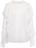 Alberta Ferretti ruffle-detailing blouse - White