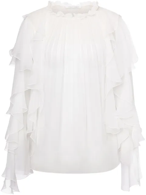 Alberta Ferretti blusa con volantes