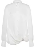 Alberta Ferretti satin shirt - White