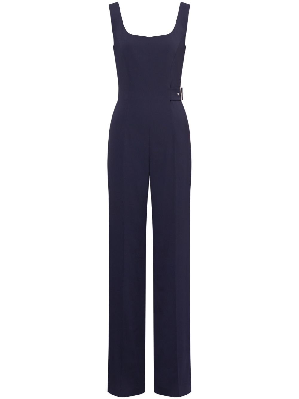 crossover-strap jumpsuit