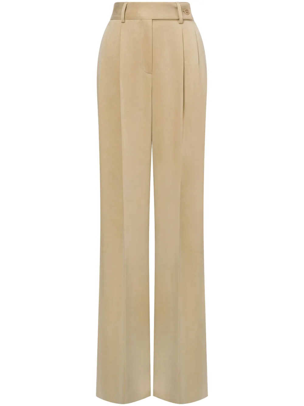 Alberta Ferretti Broek met wijde pijpen Beige