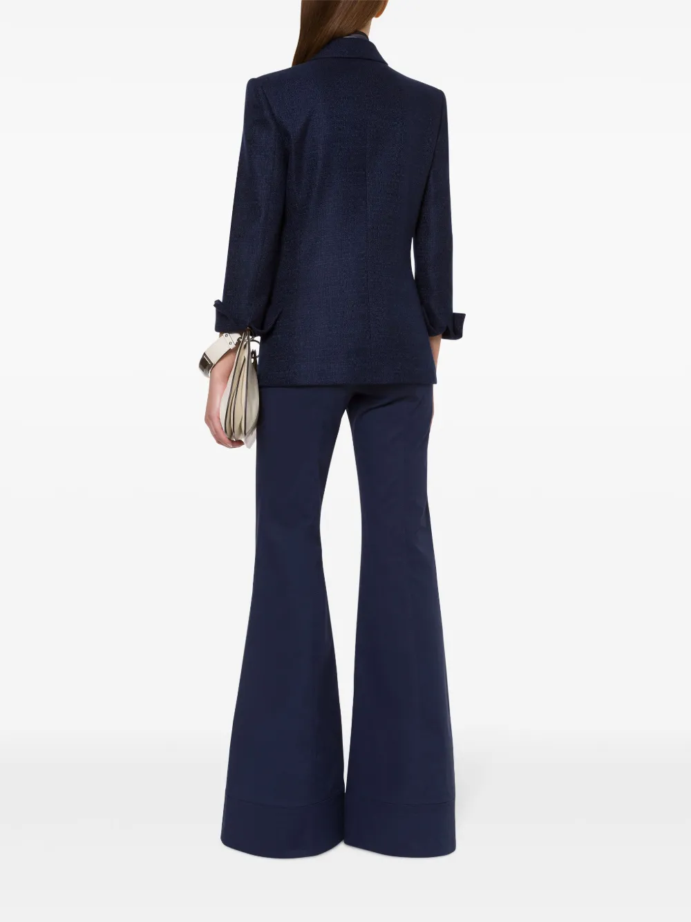 Alberta Ferretti Blazer met dubbele rij knopen Blauw