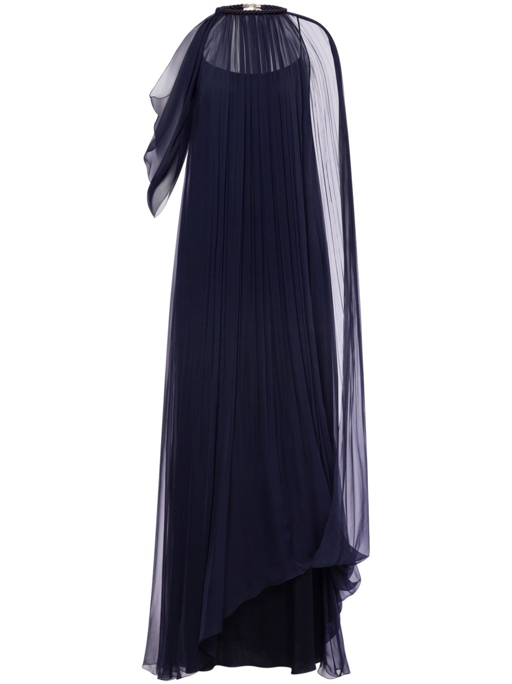 pleated gown