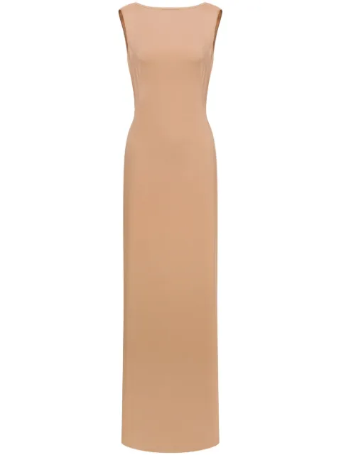 Alberta Ferretti draped-panel gown