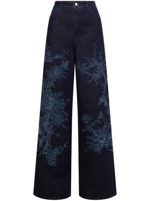 Alberta Ferretti jeans con estampado floral