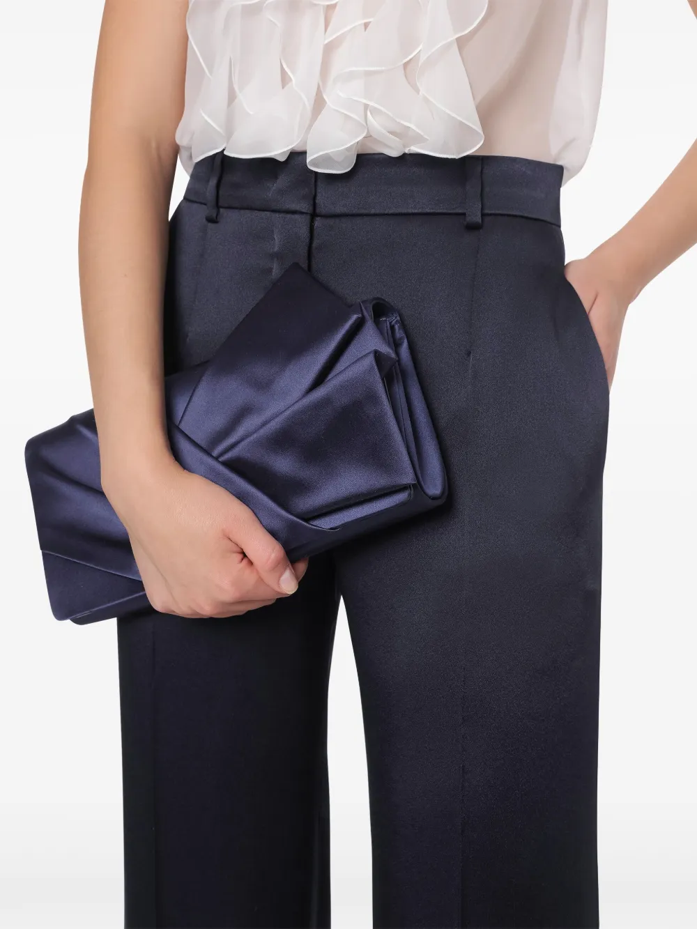 Alberta Ferretti Satijnen broek Blauw