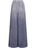 Alberta Ferretti silk palazzo pants - Blue