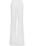 Alberta Ferretti embroidered palazzo pants - White