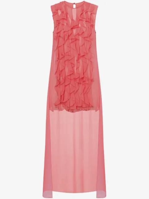 Alberta Ferretti ruffle-detail silk blouse