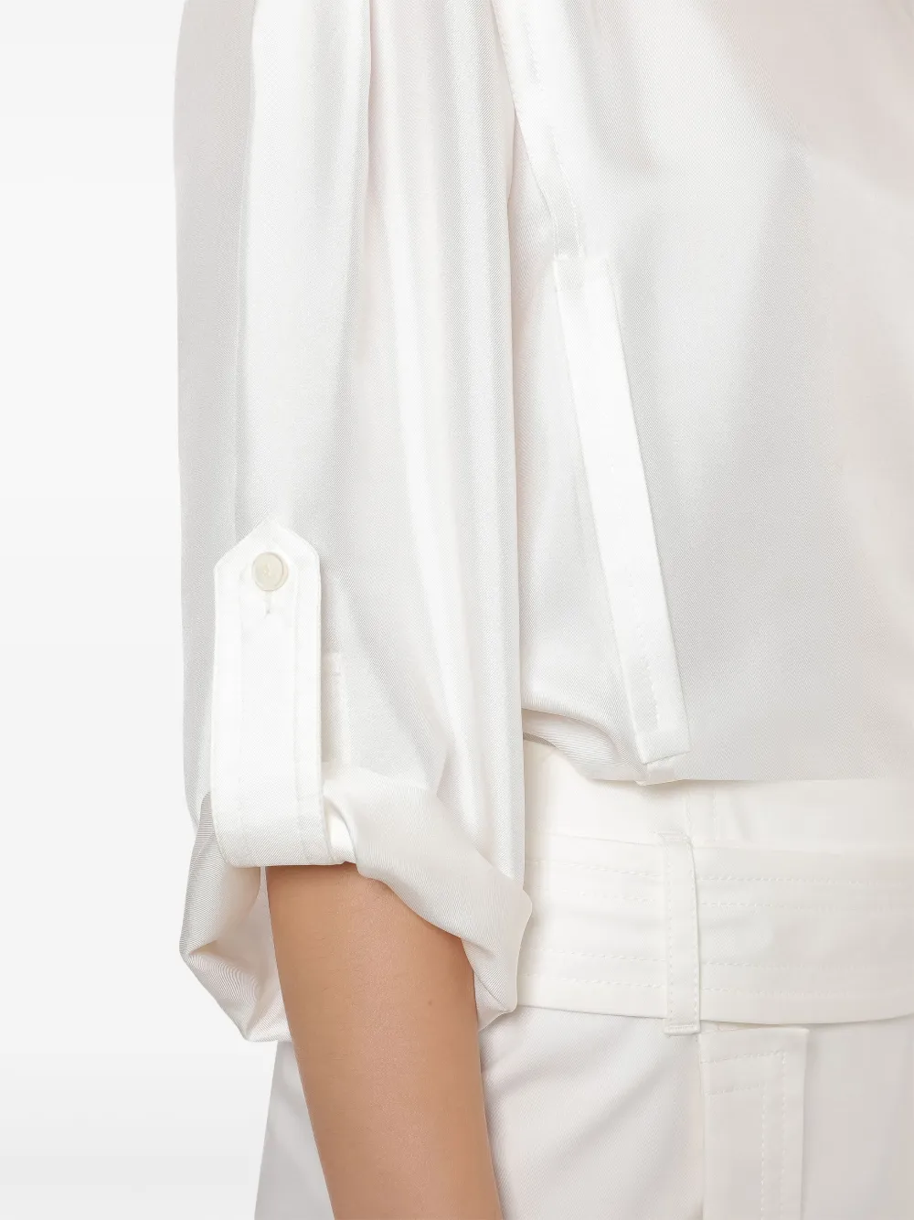 Alberta Ferretti Zijden blouse Wit