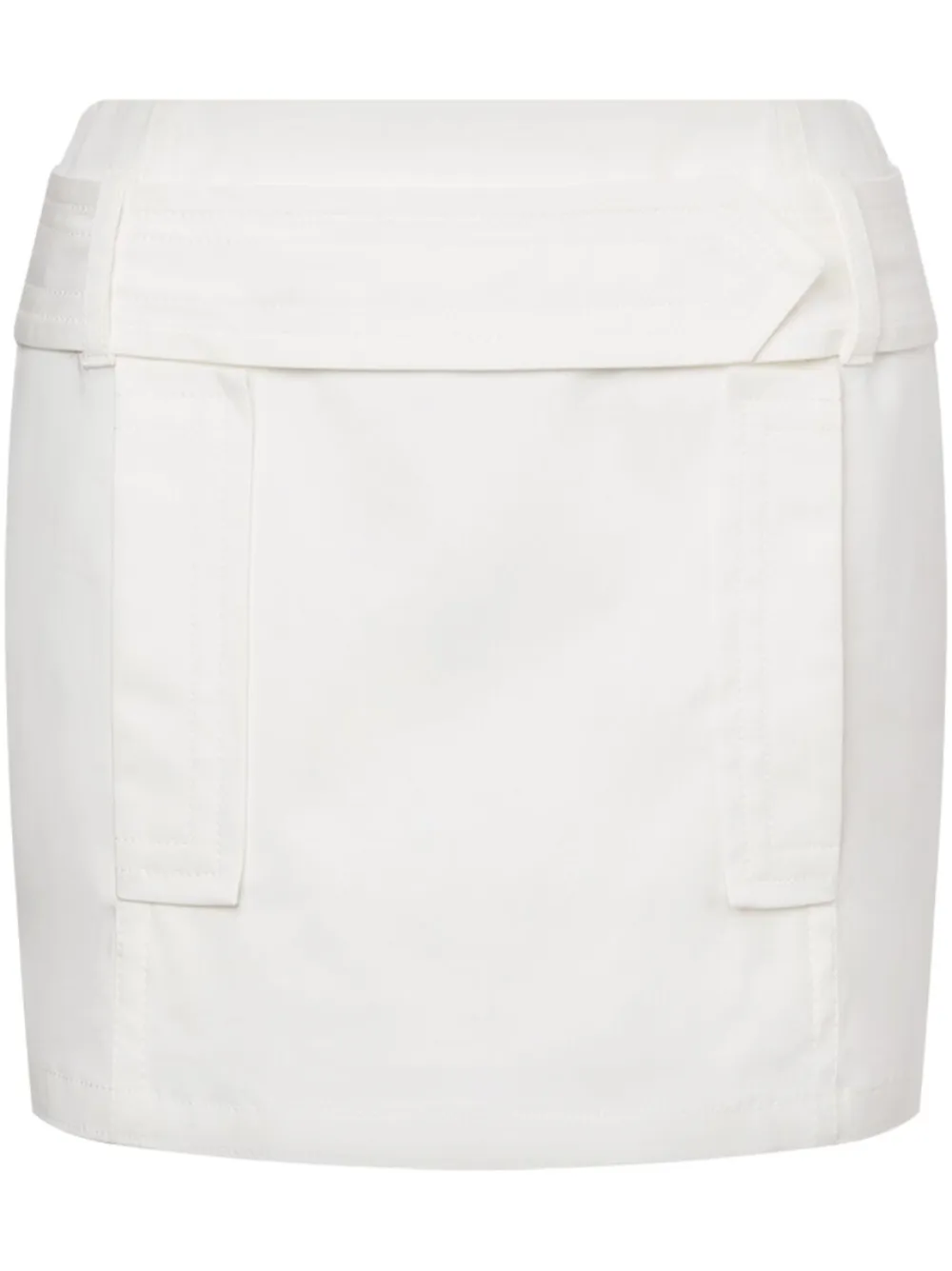 Alberta Ferretti Mini-rok van stretch-katoen Wit