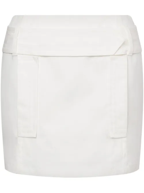Minijupe en coton stretch - Alberta Ferretti - Modalova
