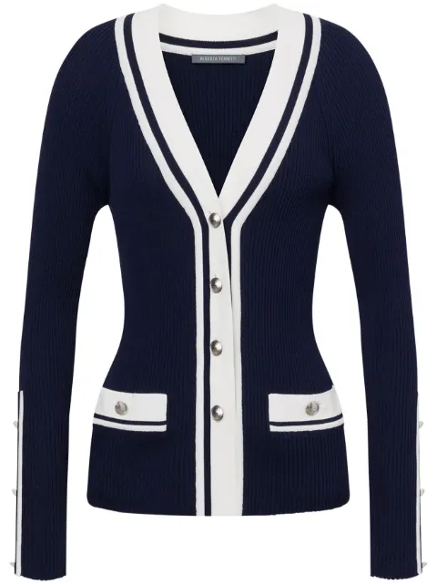 Alberta Ferretti contrast-trim cardigan