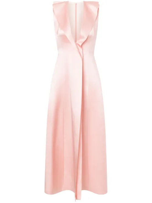 Robe en satin à coupe mi-longue - Philosophy Di Lorenzo Serafini - Modalova