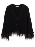 Philosophy Di Lorenzo Serafini feather-embellished cardigan - Black