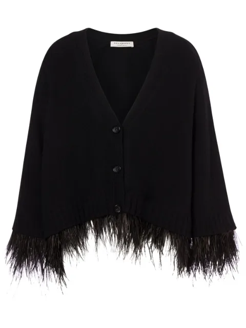 Philosophy Di Lorenzo Serafini feather-embellished cardigan