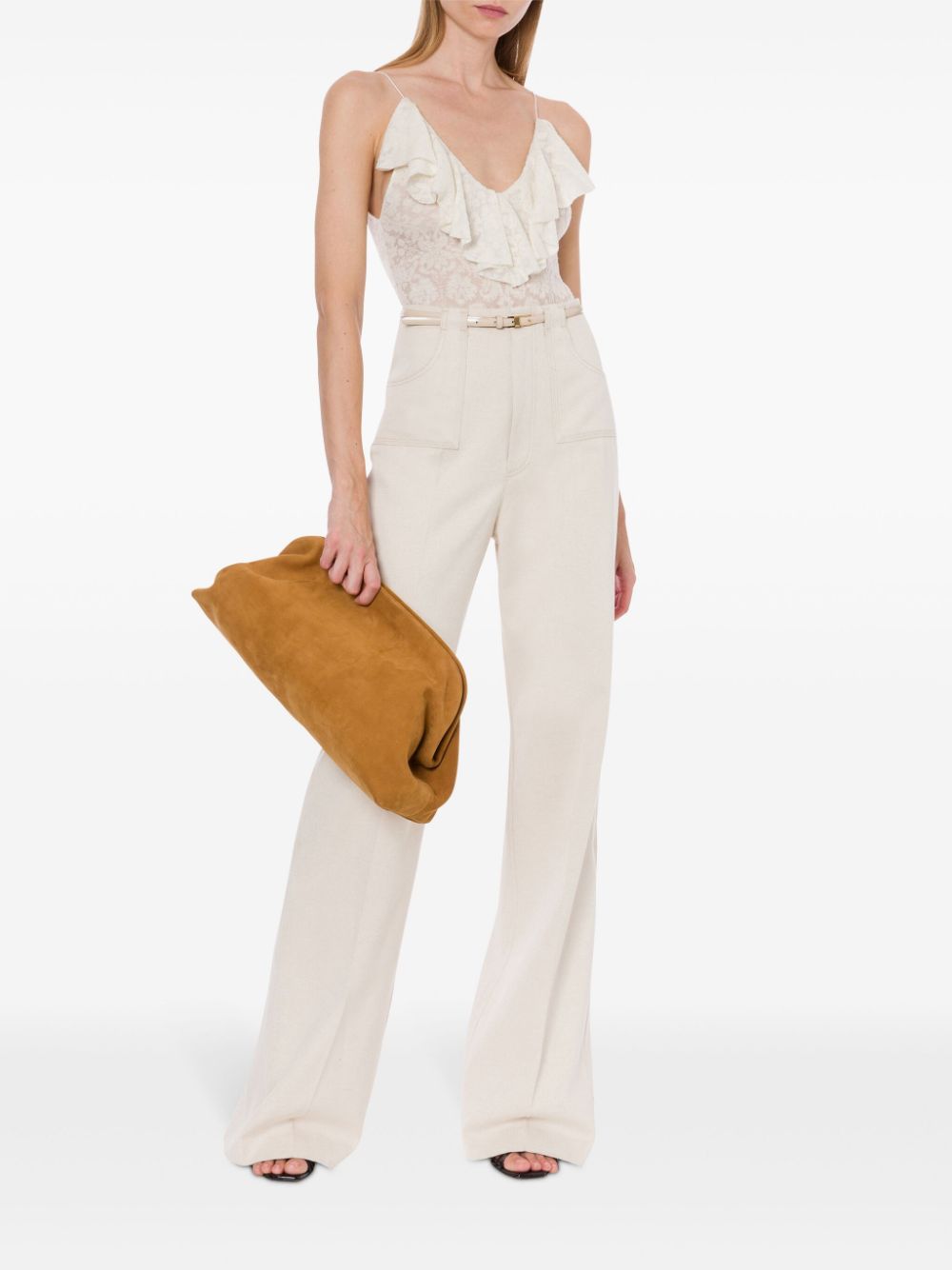 Philosophy Di Lorenzo Serafini ruffle-detailing bodysuit - White