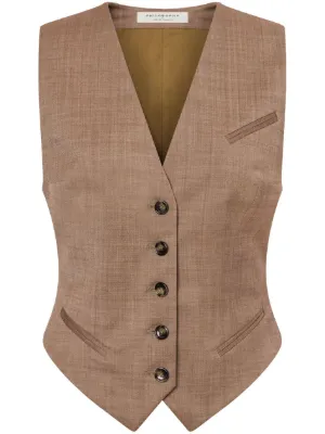 アウターその他 PHILOSOPHY DI LORENZO SERAFINI Woman Waistcoat Beige Jackets and Coats for Women Made in Italy | Philosophy by