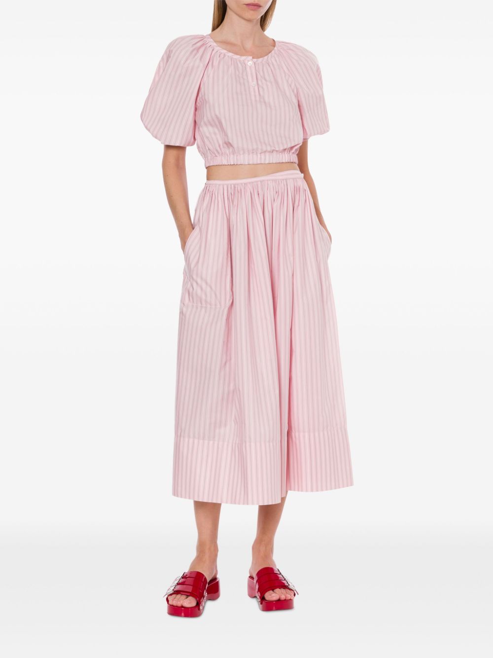 Philosophy Di Lorenzo Serafini Flared rok - Roze