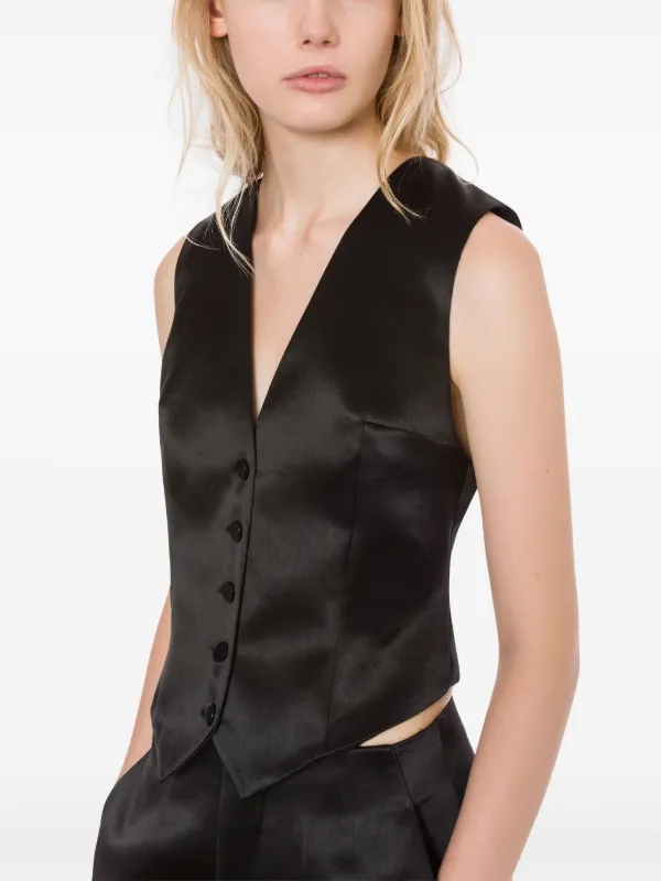Philosophy Di Lorenzo Serafini V-neck Satin Waistcoat