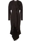 Philosophy Di Lorenzo Serafini ruffled asymmetric dress - Black