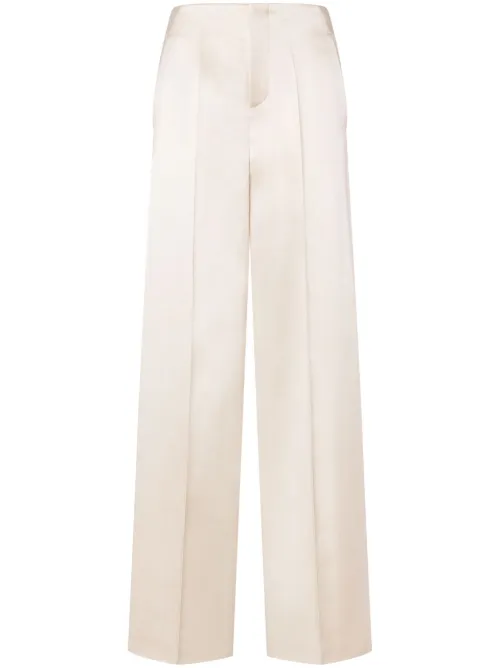 Pantalon en satin à coupe droite - Philosophy Di Lorenzo Serafini - Modalova