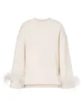Philosophy Di Lorenzo Serafini feather-detailing blouse - Neutrals
