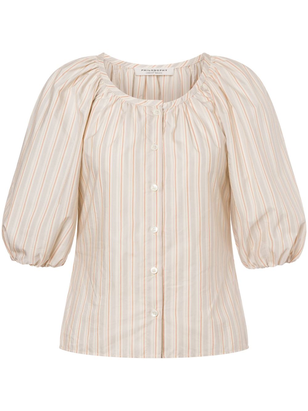 Philosophy Di Lorenzo Serafini Gestreept shirt Beige