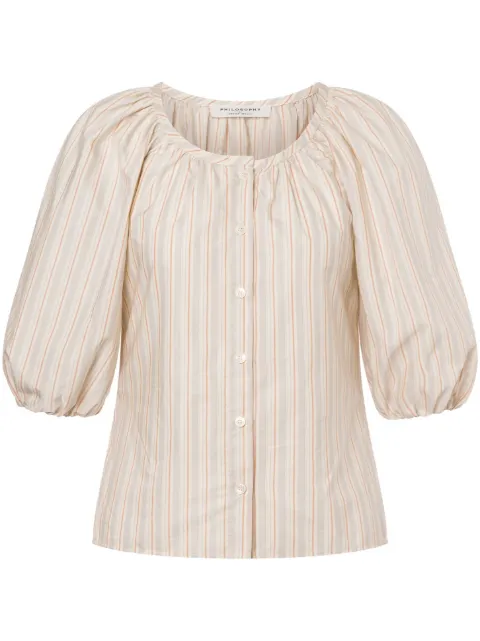 Philosophy Di Lorenzo Serafini blusa con rayas estampadas