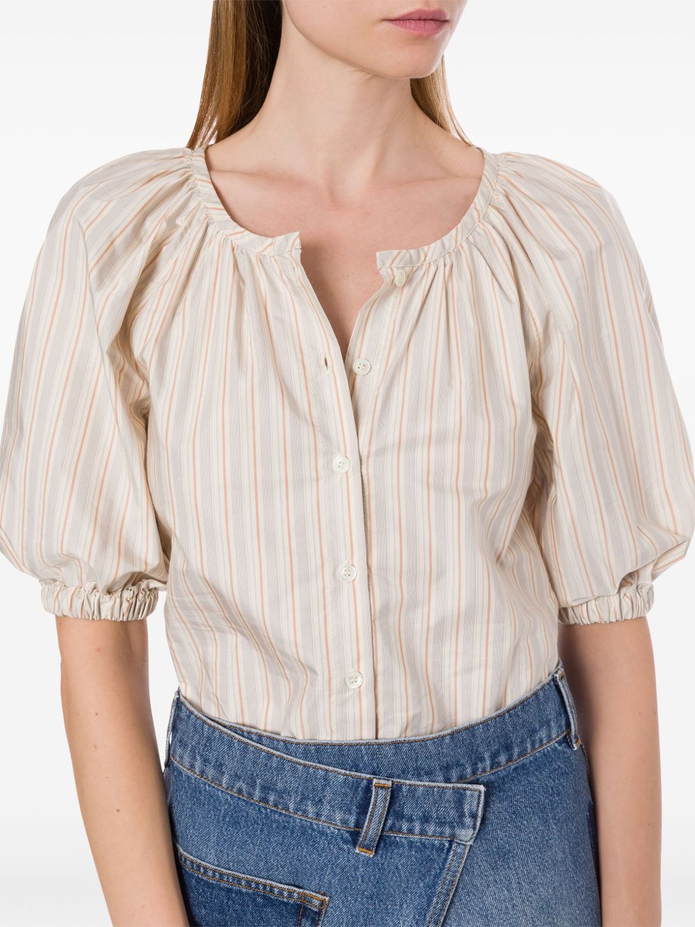 PHILOSOPHY DI LORENZO SERAFINI STRIPED BLOUSE