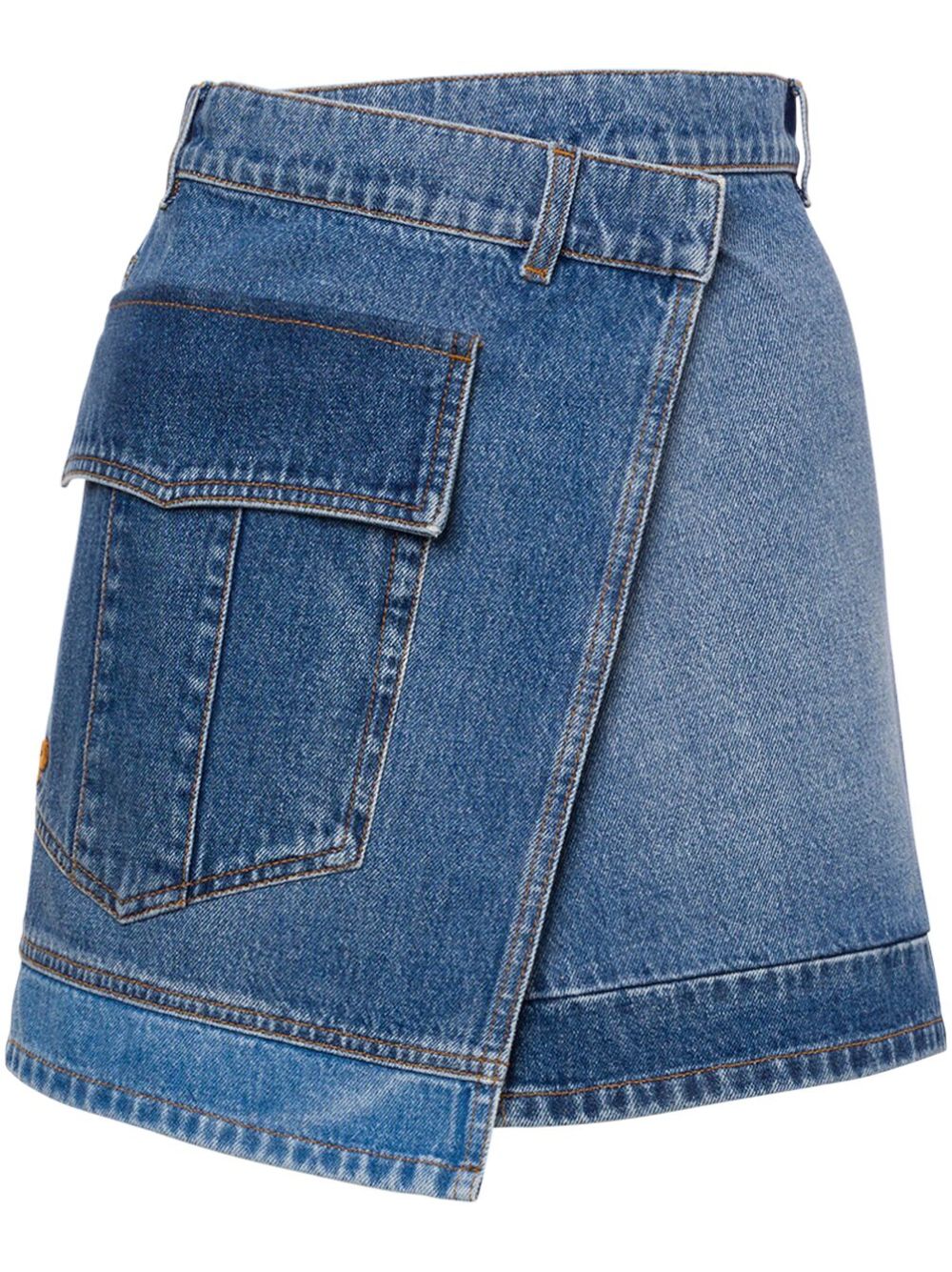 Philosophy Di Lorenzo Serafini asymmetric denim skirt - Blue