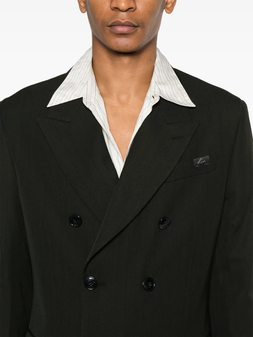 Martine Rose Double-breasted Jacket In 黑色