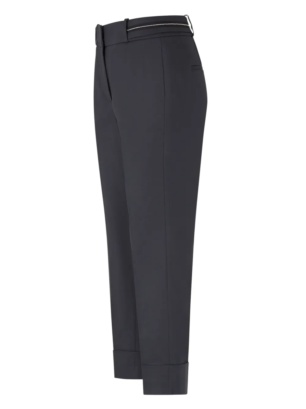 Peserico striped detail tailored trousers - Blauw