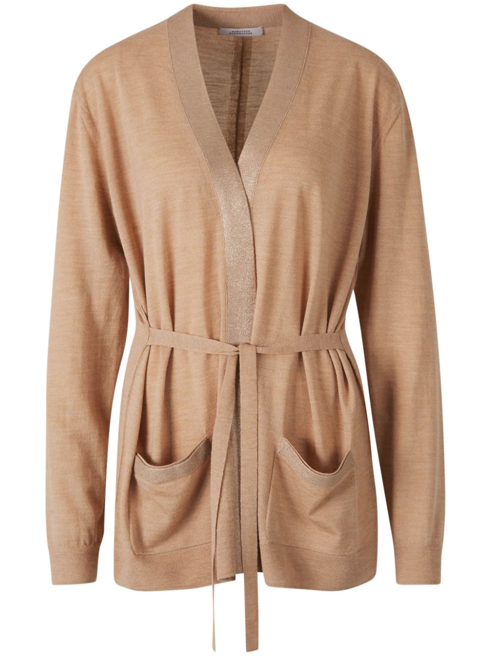 Dorothee Schumacher shimmering merino cardigan - Neutrals