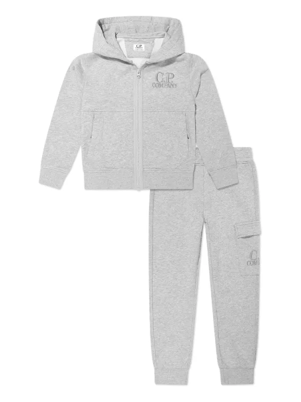 C.P. Company Kids Logo Tracksuit Grey FARFETCH AZ