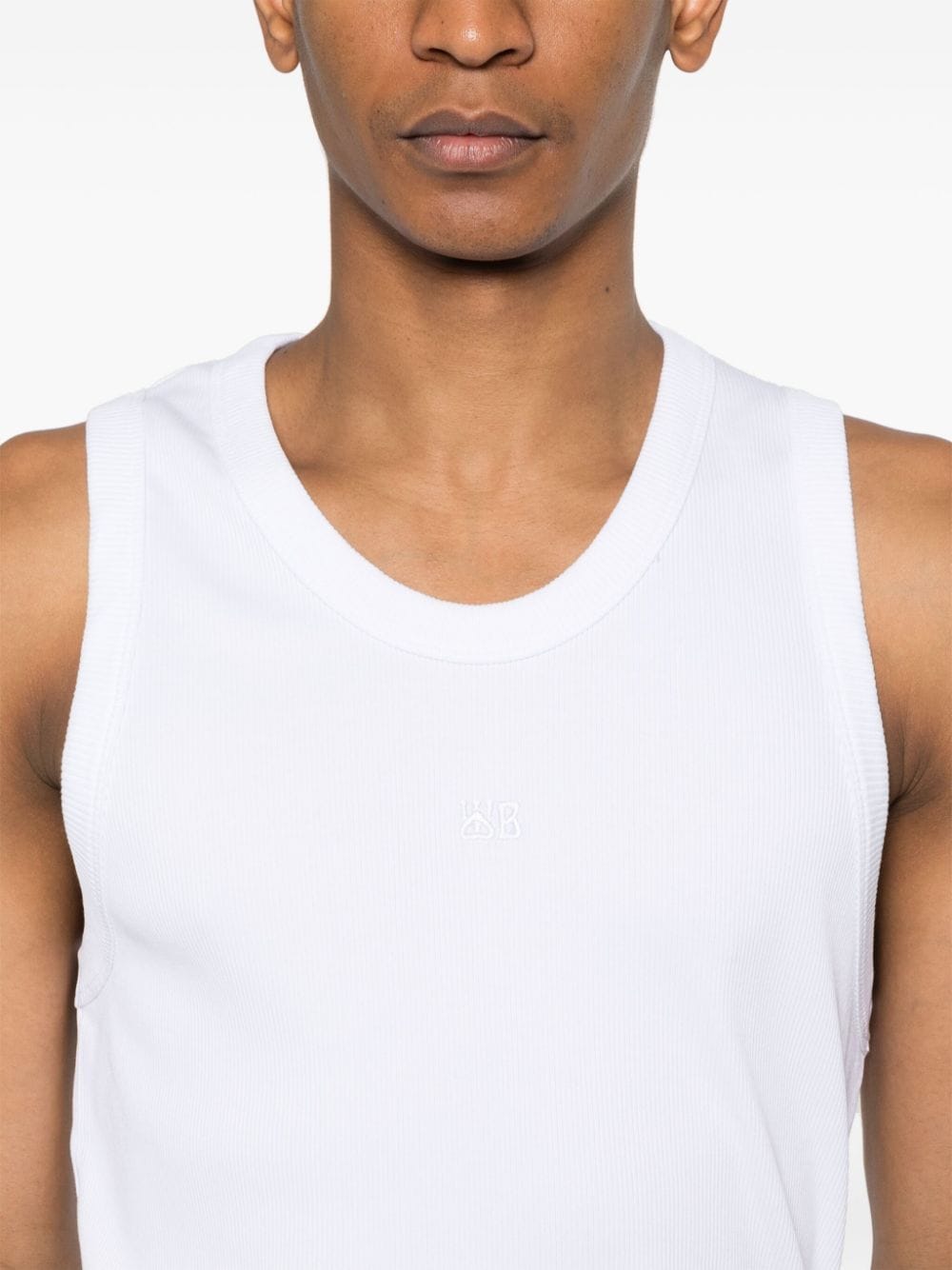 Shop Wales Bonner Record Tank Top In White