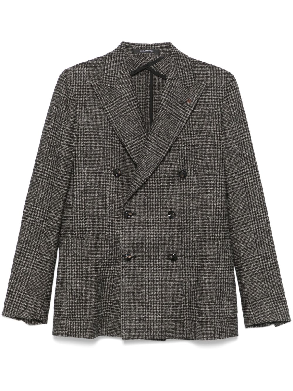 Tagliatore checked blazer - Black