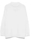 Vanisè high-neck sweater - White